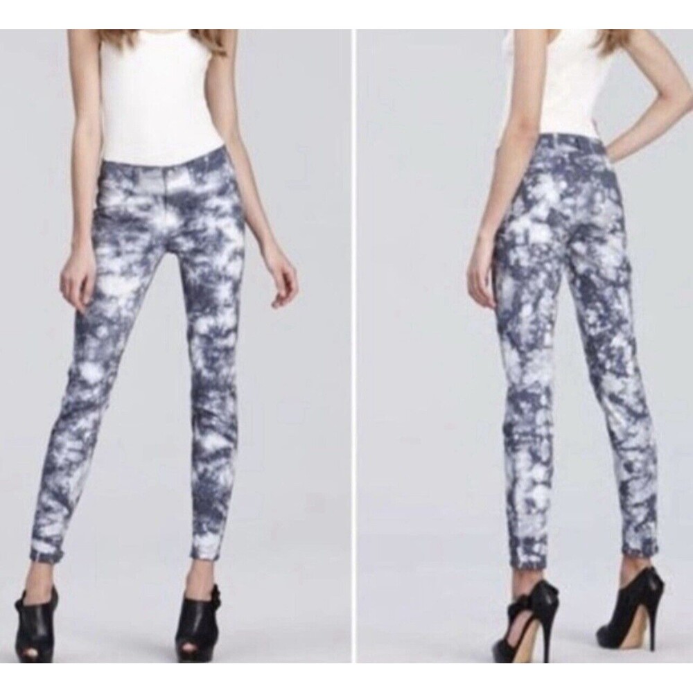 J Brand Tie Dye Twisted Plum Skinny Jeans Size 27